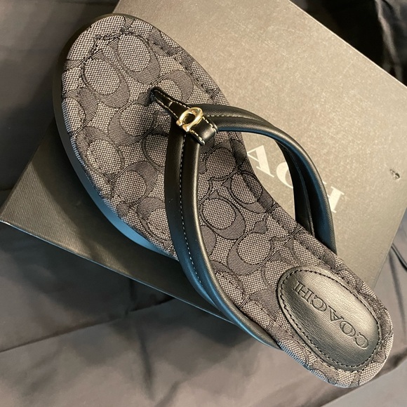 Coach platform black sandals - Picture 3 of 4